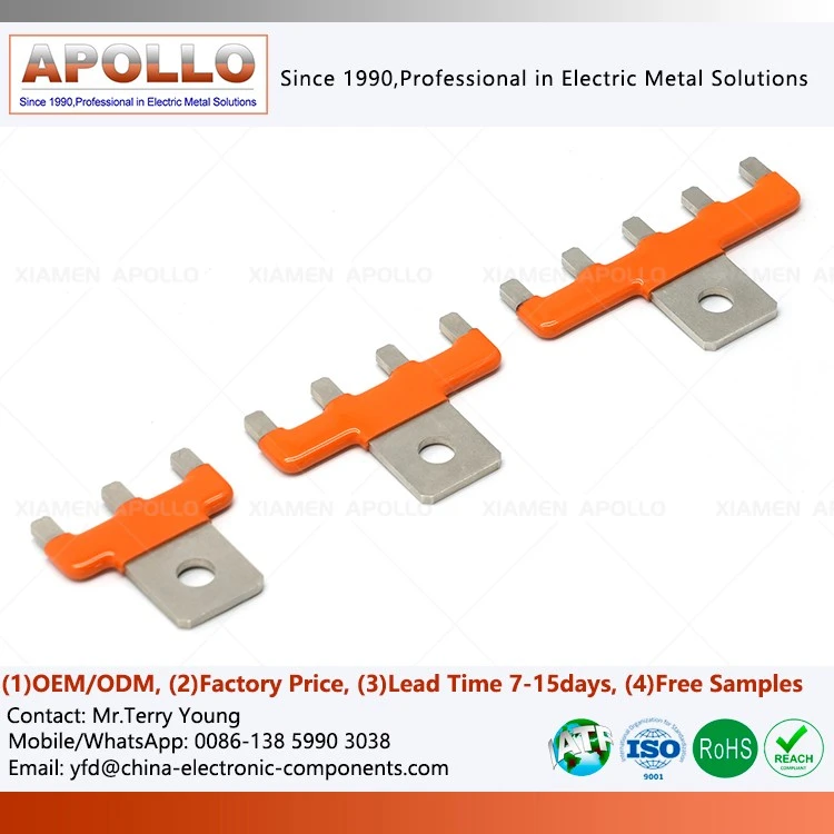 Custom Solid Power Bus Bar with Insulated Dipping Tube